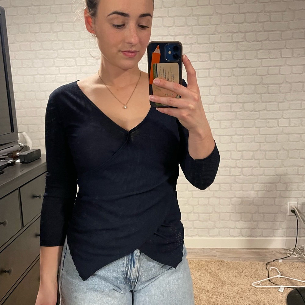 Blue long sleeve shirt